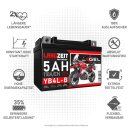 Langzeit Gel Motorradbatterie YB4L-B 5Ah 12V