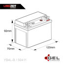Langzeit Gel Motorradbatterie YB4L-B 5Ah 12V