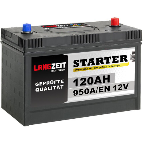 Langzeit Starter LKW Batterie 120Ah 12V
