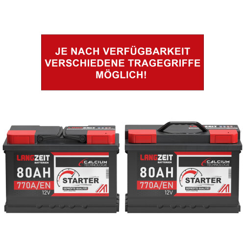 Langzeit Starter Autobatterie 80Ah 12V, 82,99 €