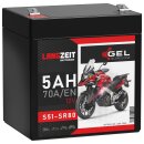Langzeit Gel Motorradbatterie S51-SR80 5Ah 12V